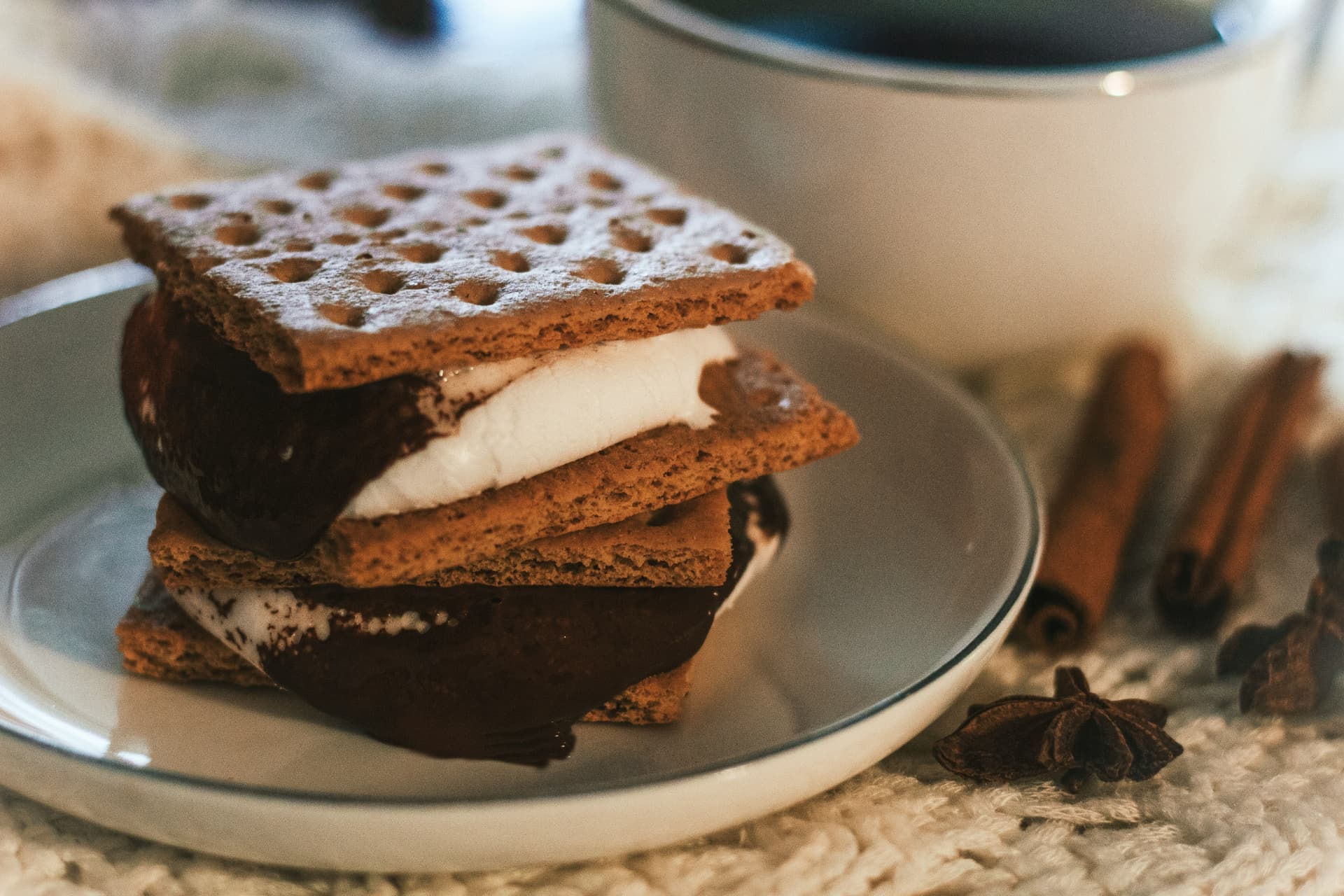 A s'mores kit prepared for the first night at Sherpa Camp.
